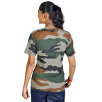 Nahar Print Half Sleeve T-shirt With Indian Flag For Girl's