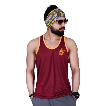 Maroon Color Indian Army Sando - front