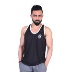 Army Print Black Sando - front