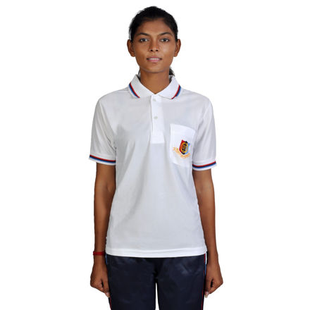 NCC T-Shirt White Color With Logo Print For Girl's