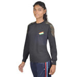 Commando Full Sleeve T-shirt Blackcamo For Girl's