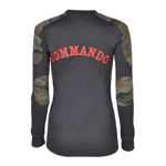 Commando Full Sleeve T-shirt Blackcamo For Girl's