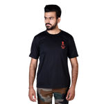 Black Indian Army Half Sleeve T-Shirt - front