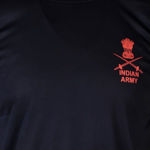 Black Indian Army Half Sleeve T-Shirt