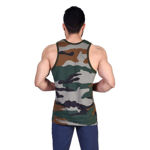 Camouflage Print Army Vest - back