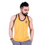 Indian Army Print Yellow And Black Sando