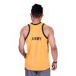 Indian Army Print Yellow And Black Sando - back