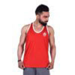 Red Color Army Print Sando