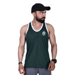 Dark Green Army Print Sando - front