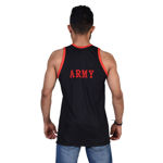 Army Print Black Sando - back