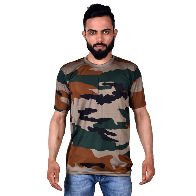 Half Sleeve Nahar Print Sports T-shirt