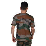 Half Sleeve Nahar Print Indian Army T-shirt - back