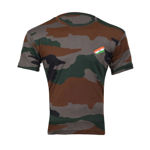 Half Sleeve Nahar Print Indian Army T-shirt