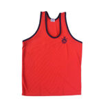 Red Color Army Print Sando