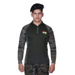 Camo Full Sleeve Indian Flag T-shirt - front