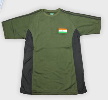 Commando Print Green T-shirt