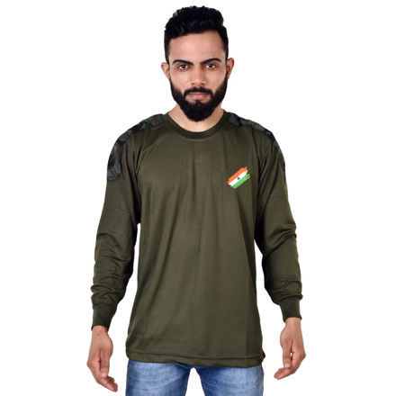 Yodha Print Full Sleeve Commando T-shirt - front