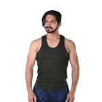 Camouflage Print Green Color Vest - front