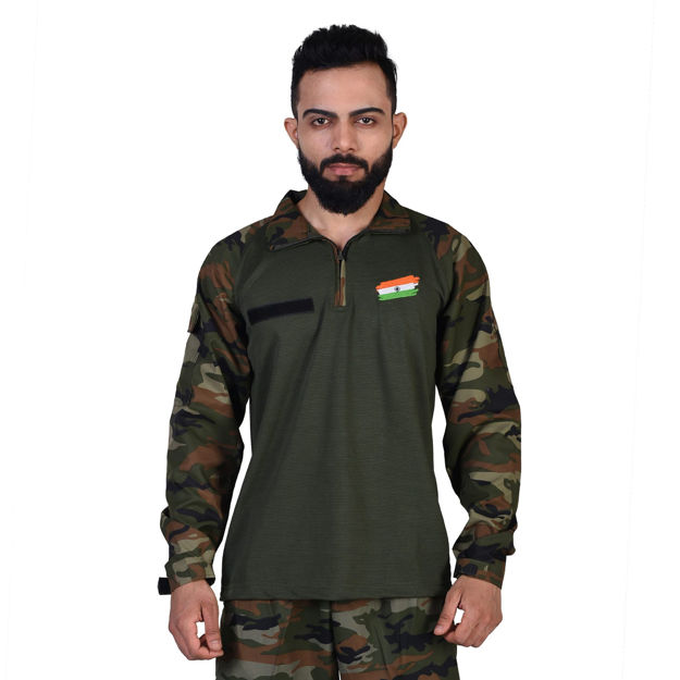 Indian Flag Print Full Sleeve T-shirt