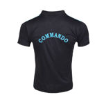 Half Sleeve Commando Black T-Shirt