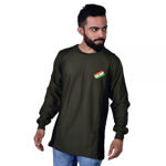 Indian Flag And Commando Print Full Sleeve T-shirt