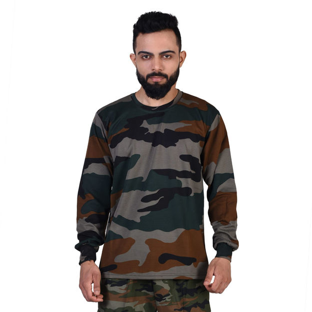 Camo Print Full Sleeve T-Shirts