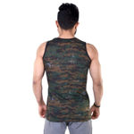 Cobra Print Camouflage Vest - back