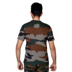 Round Neck Half Sleeve Camouflage T-shirt - back