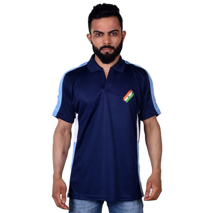 Blue Color Indian Army T-shirt - front