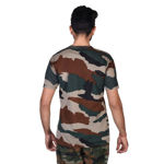 Half Sleeve Camo Print T-shirt - back