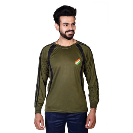 Commando Olive Green T-Shirt - front