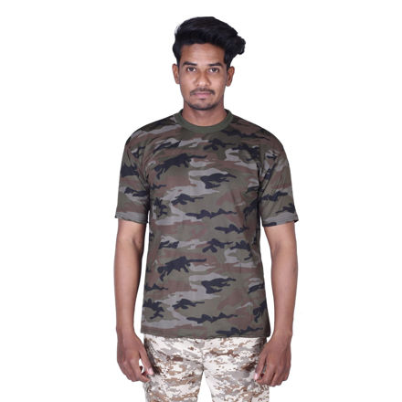 Half Sleeve Camo T-shirt - front