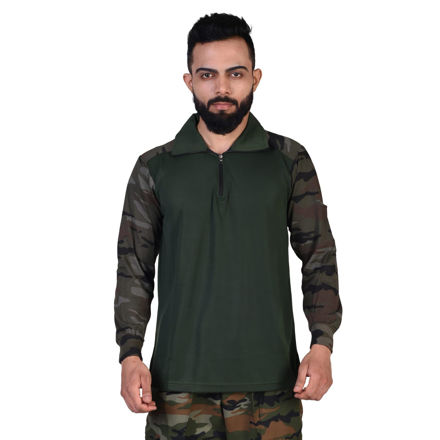 Indian Army collar T-shirt - front