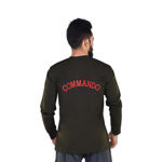 Full Sleeve Commando And Indian Flag T-shirt