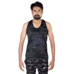 Yodha Print Camouflage Vest - front