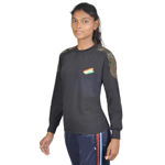 Indian Army Girls T-shirt With Full Sleeve Black Color