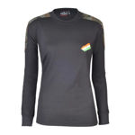 Indian Army Girls T-shirt With Full Sleeve Black Color