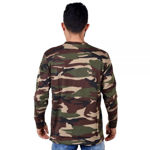 Full Sleeve Camouflage Lycra Cotton T-shirt -  back