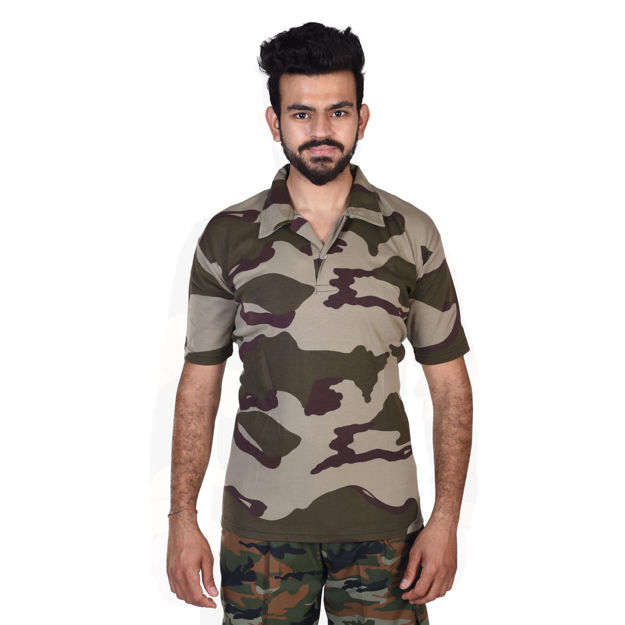 BSF Print Regular Collar T-Shirt - front