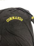 Commando Plain Black Color T-shirt - back