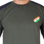 Commando And Flag T-shirt With Full Sleeve