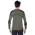 Commando And Flag T-shirt With Full Sleeve - back