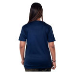 Girl's T-Shirt Plain Blue Color Sports Material With Half Round Neck