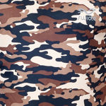 Brown Camouflage Round Neck Half Sleeve T-shirt