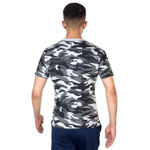 Camouflage Round Neck Half Sleeve T-shirt - back