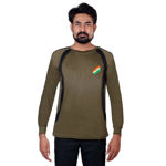 Indian Flag And Indian Army Print Full Sleeve T-shirt