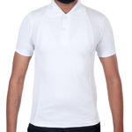 White Color Plain Collar T-Shirt