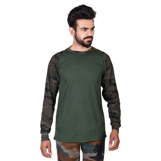 Camouflage T-Shirt With Full Sleeve