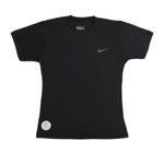 Black Sports T-Shirt With Half Sleeve