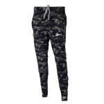 Dark Green And Black Color Camouflage Jogger For Girl's